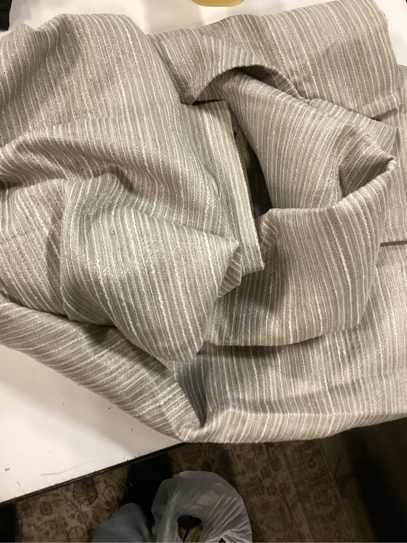 Condition photo showing Good Condition for mainstays blackout textured slub grommet single indoor curtain panel  beige  38  w x 84  l