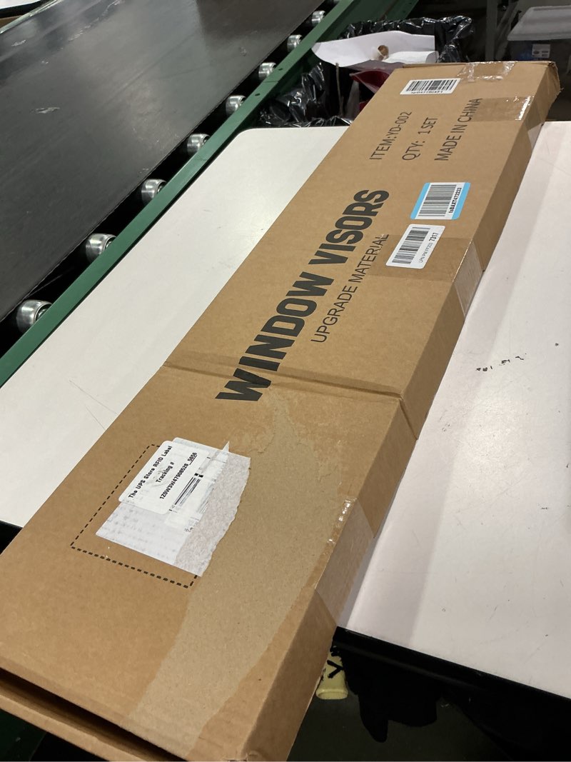 Condition photo showing New/Like New for Window Visors Rain Guards for 2001-2007 Chevy Silverado/GMC Sierra, Window Vent Wind Deflectors Visors Shades for 2000-2006 Suburban/Yukon XL, 2002-2006 Avalanche/Cadillac Escalade - Crew Cab 2001-2007 silverado/sierra crew cab