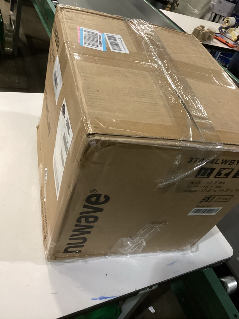 Condition photo showing As Is for Nuwave Brio Plus Air Fryer 8 Qt, New & Improved, PFAS-FREE, 7 Digital One-Touch Cook Functions that AIR FRY, BAKE, ROAST, DEHYDRATE, TOAST, REHEAT, PREHEAT, 150 Presets, 50°F~400°F (Cream) 8 quart Cream