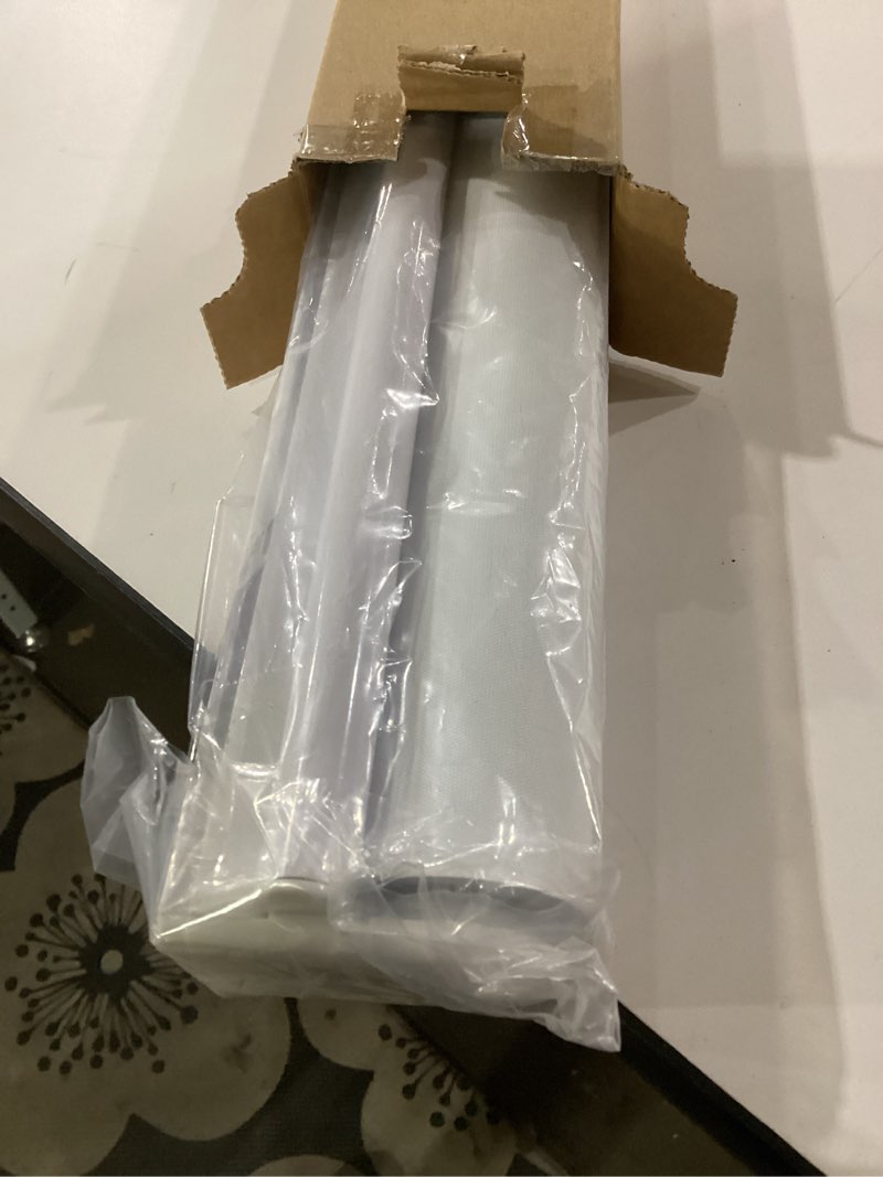 Condition photo showing Good Condition for chrisdowa cordless blackout roller shades for windows, thermal insulated uv protection pull down shades, total blackout window blinds for home, office, bedroom, door (22" w x 72" h, white) 22"w x 72"h white