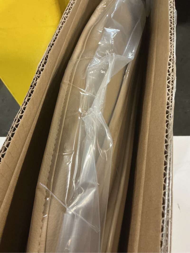 Condition photo showing New/Like New for pariitadin leather car seat covers front pair, waterproof breathable faux leather automotive seat covers for cars, non-slip car interior covers universal fit most cars sedans trucks suvs, beige b-beige front set