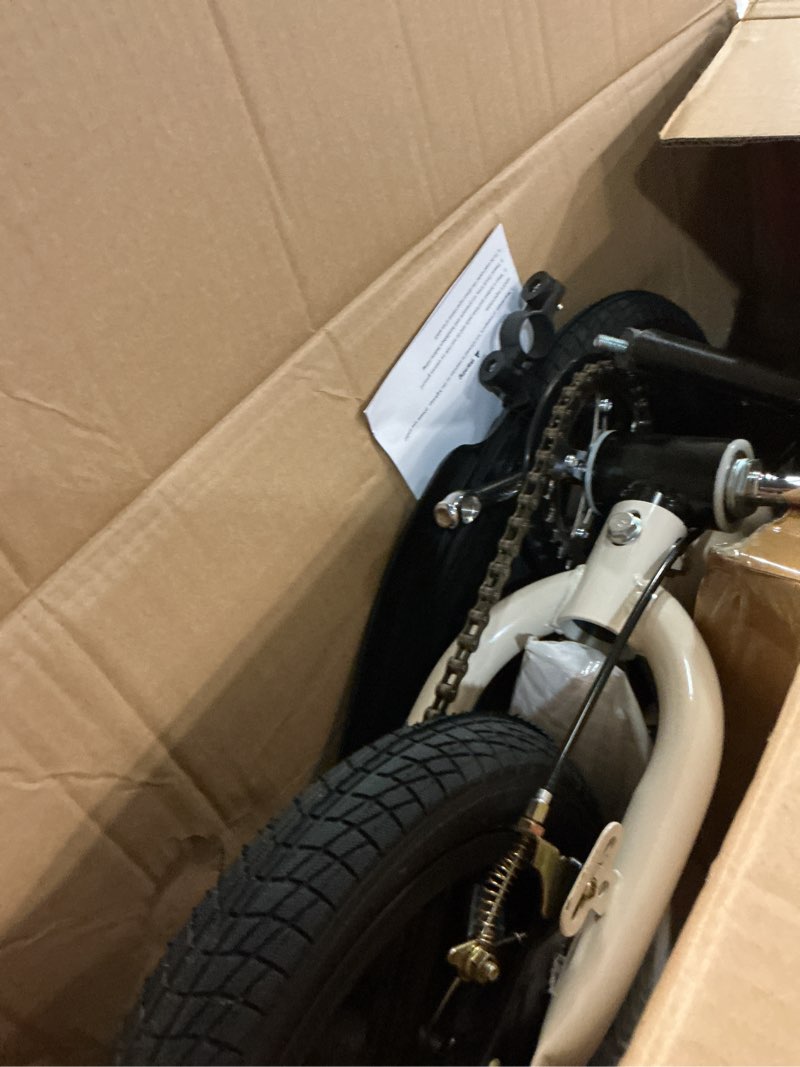 Condition photo showing Good Condition for Balance Bike 2 in 1 with Pedals Brake Training Wheels Kickstand Pneumatic tyre,for Kids 2-7 Years Old,Kids Bike 12 14 16 inch 12 inch white