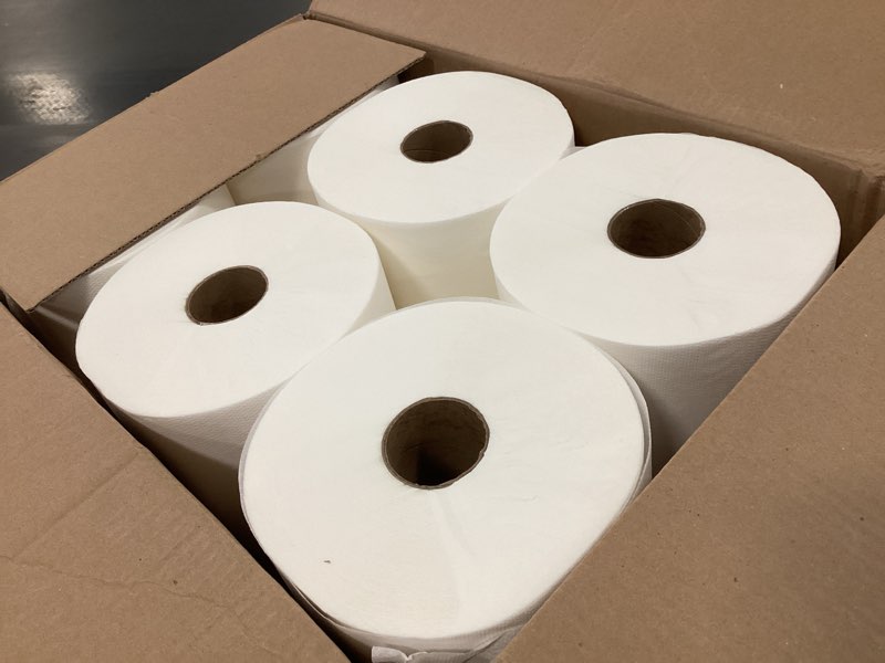 Condition photo showing Good Condition for Maximus X0907 Recycled Paper Towels with Superior Absorbency, 10" Commercial Paper Towels Rolls Suitable for Office, Restaurant, and Healthcare Facilities, 6 Rolls Per Case