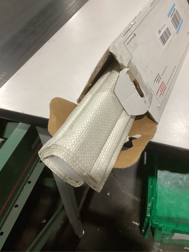 Condition photo showing Good Condition for Madison Park Galen Cordless Fabric Privacy Single Panel Darkening, Energy Efficient Roman Shade, Window Curtain, 33"W x 64"L, Printed Faux Silk Ivory Room Darkening Printed Faux Silk Ivory 33"W x 64"H