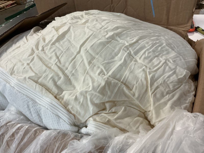 Condition photo showing As Is for TEMPUR-Adapt (Supreme) 3" Memory Foam Mattress Topper, Queen,White Queen 3"