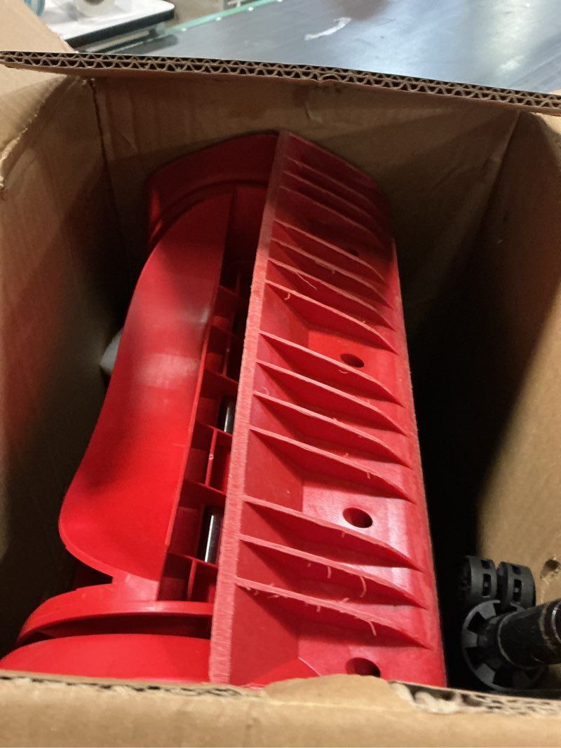 Condition photo showing Good Condition for MZK Cordless Snow Shovel, 20V 13-Inch Battery Powered Snow Thrower, Battery Snow Blower with Directional Plate & Adjustable Front Handle(4.0Ah Li-ion Battery & Fast Charger Included),Red