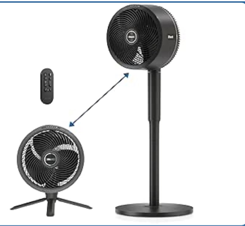 Indoor & Outdoor Fan, Corded and Cordless, 2-in-1 Oscillating Pedestal and Tabletop, Up to 24-Hr Battery, FA202