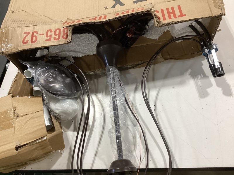 Condition photo showing Good Condition for livex lighting 40865-92 transitional five light chandelier from mirabella collection dark finish, english bronze