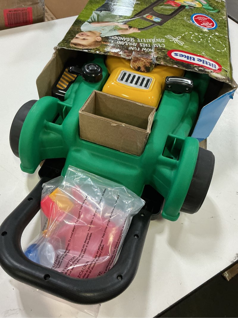 Condition photo showing Good Condition for little tikes gas 'n go mower kids toys for toddlers boys girls age 18 months and older, indoor outdoor push gardening summer toy gifts for birthday