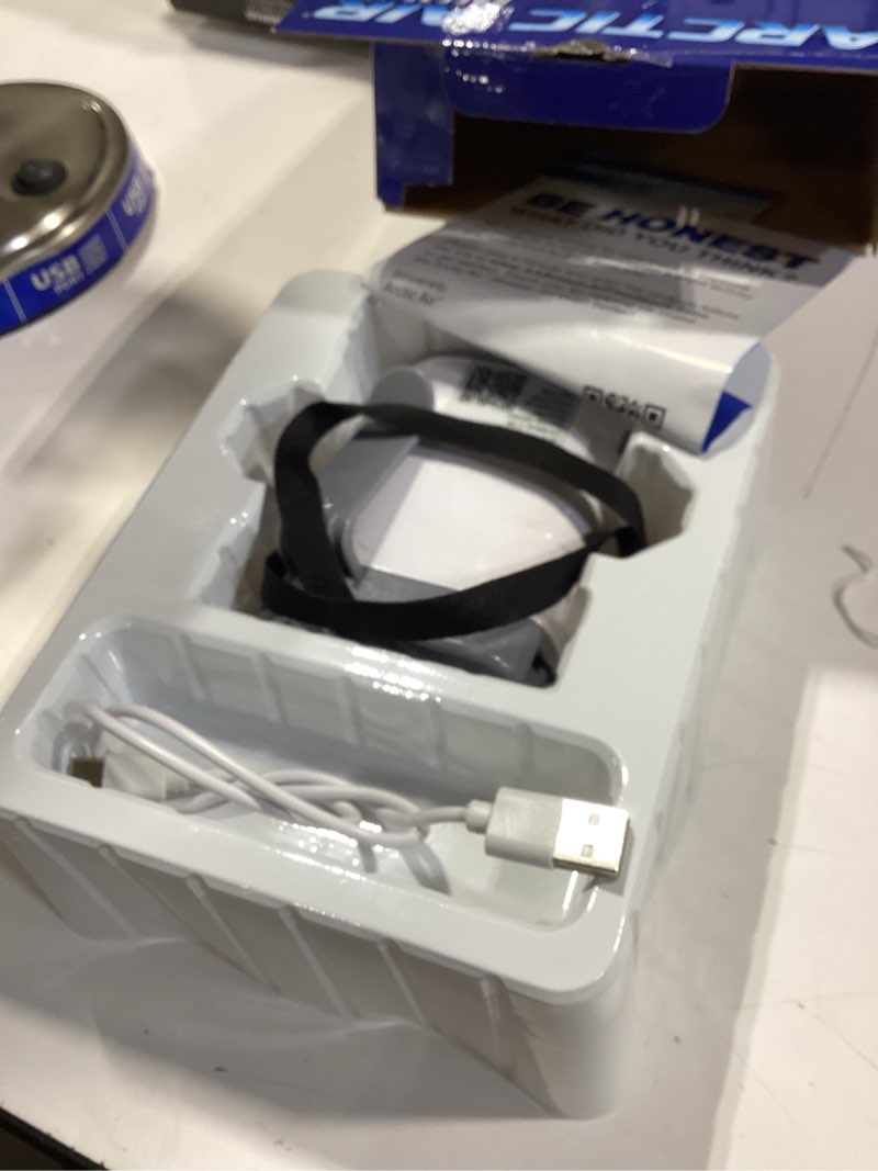 Condition photo showing Good Condition for arctic air® breeze jet, wearable air cooler, portable clip on fan, usb rechargeable, 3 speeds
