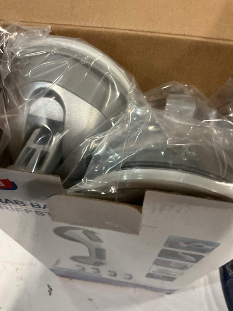 Condition photo showing New/Like New for taili shower handles for elderly suction, 2 pack 12 inch shower grab bars for seniors, grab bars for bathtubs and showers, no drilling removable safety shower grip, silver 12.2" silver