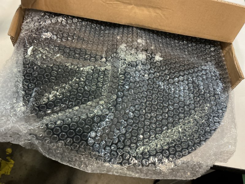 Condition photo showing Good Condition for driveway mirror " , blind spot convex mirror with adjustab le fixing bracket, wide angle clear view for garage home parking factory office 18in with brim