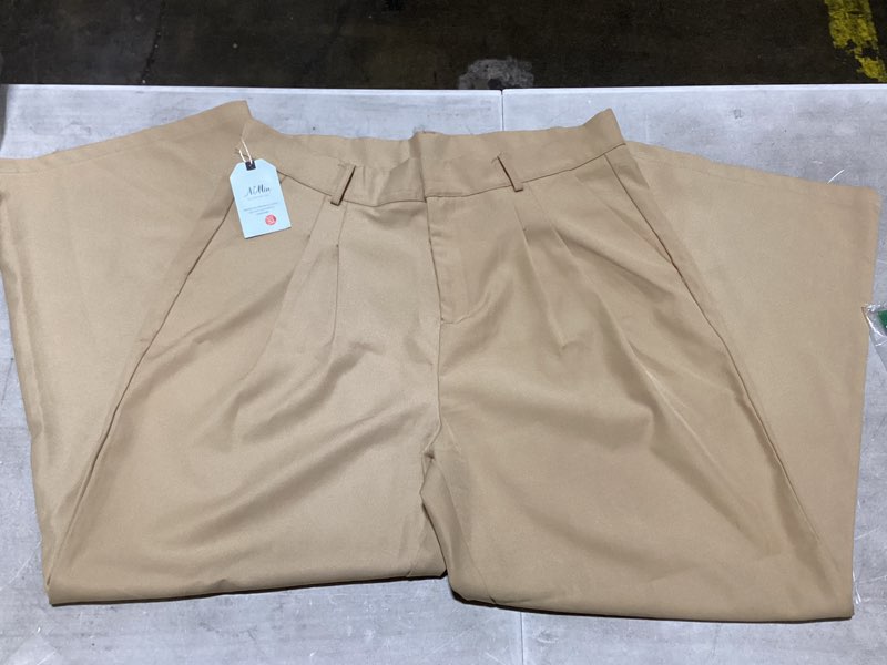 Condition photo showing New/Like New for nimin high waisted work pants for women business casual outfits 2026 office dress pants trousers with pockets xx-large short apricot