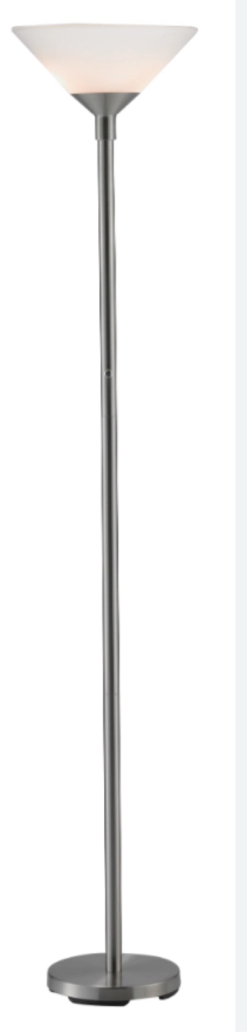 Staggs 73" Torchiere Floor Lamp Base Finish: Steel