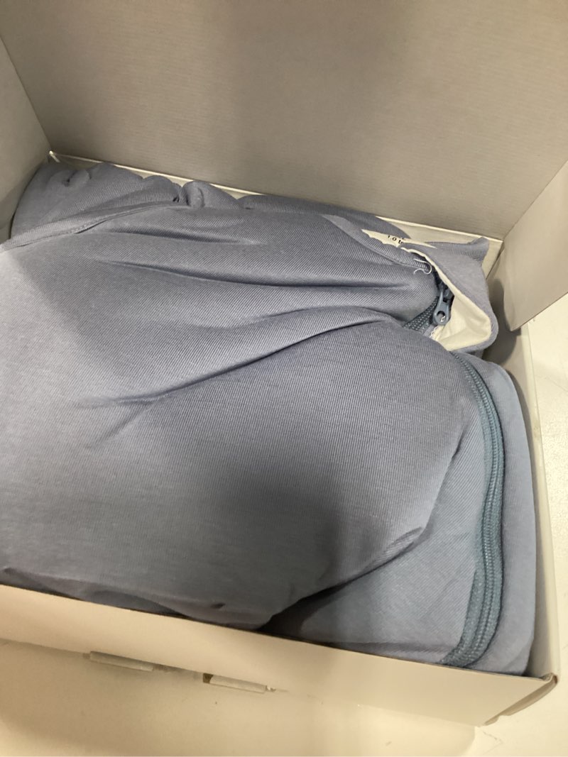 Condition photo showing New/Like New for bubblepanda rayon made from bamboo sleep sack 18-24 months 1.0 tog soft toddler sleeping sack 2t for babies 2-way zipper baby wearable blanket xl(18-24m) slate