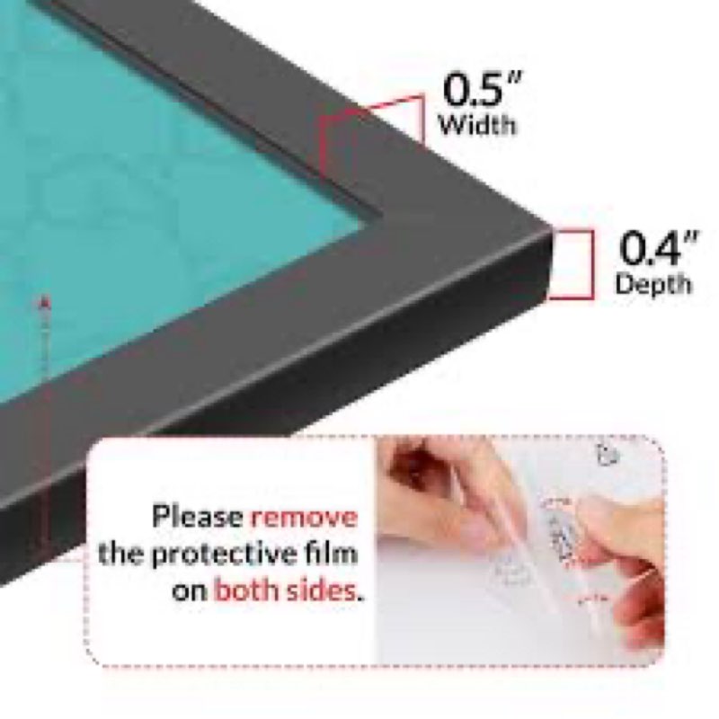 LaVie Home 20x26 Picture Frame for Wall Display, 20x26 Black Picture Frame with HD Plexiglas, 20 x 2