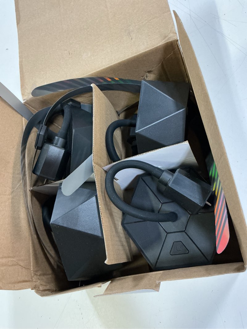 Condition photo showing Good Condition for fly fans for tables, repellent fans keep flies away, fly spinner table top with holographic blades, flies deterrent for picnic, party, bbq (black, 4 pack) black 4