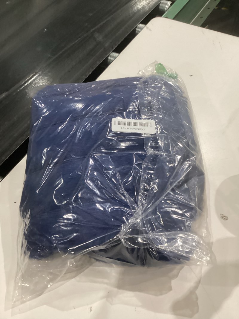 MEGO Pack of 2 Fluffy Faux Rabbit Fur Pillowcases, Soft Striped Plush Fuzzy Bed Pillow Cases with Zi