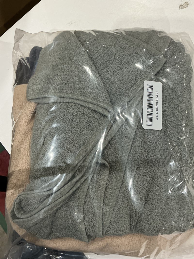 Condition photo showing Good Condition for hotel & spa 100% cotton bath towels pack of 6, ultra soft, quick dry, lightweight, highly absorbent, perfect for shower, spa, gym, pool, hotel, resort & daily use (multi-color - 24" x 48") freedom regular (multi-color) pack of 6 (24" x 48")