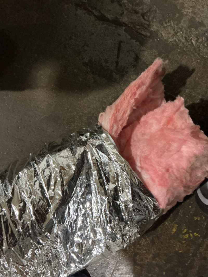 Condition photo showing As Is for imperial mea-0625-6 mea air duct, polyester core, metalized outer jacket, 6-in. x 25-ft. - quantity 1