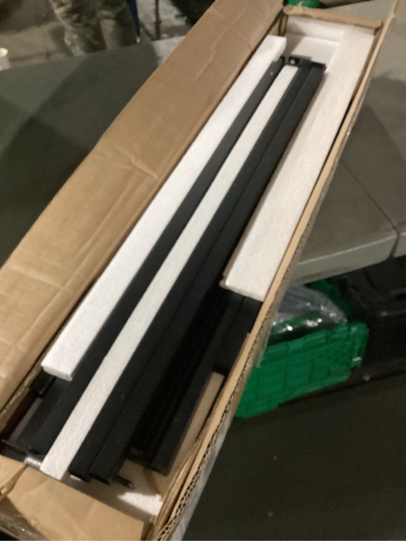 Condition photo showing As Is for SUPERJARE 102 Inch Sofa Table with 2 Power Outlets and USB-C Ports, 5.9 Inch Narrow Console Table with Storage, Extra-Long, for Entryway Hallway Couch Behind Sofa, Small Spaces, Rustic Brown Rustic Brown 5.9"D x 102.3"W x 29.7"H