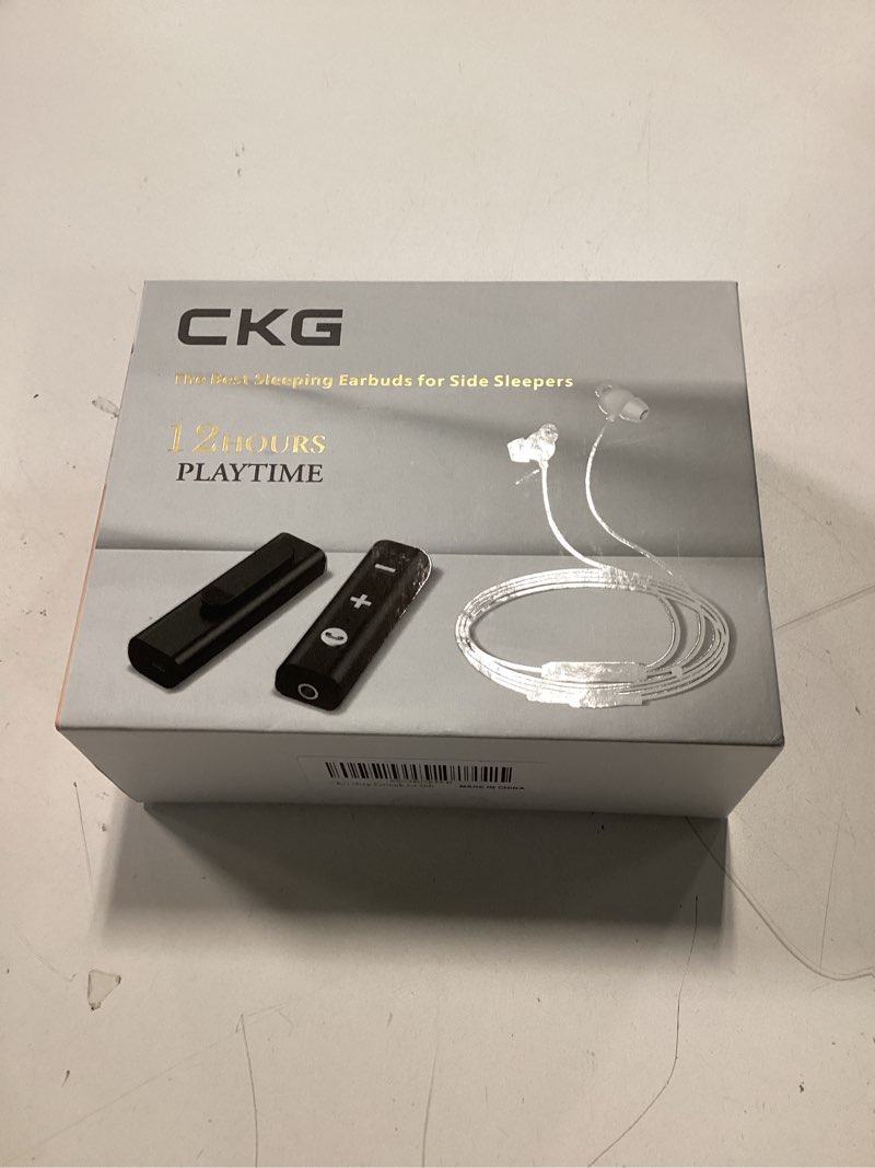 Condition photo showing New/Like New for CKG Sleep Earbuds for Side Sleepers, All Silicone Made with Soft and Zero-Pressure Comfortable Earbuds for Sleeping on Side,12 Hours Playtime, Bluetooth Multipoint for Personalized Sleep Aid Music