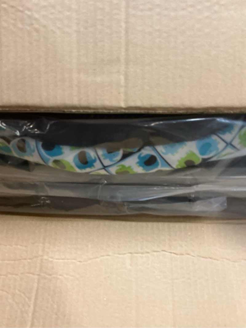 Condition photo showing New/Like New for cosco kids highchair for baby, simple foldable high chair, convenient, lightweight, and compact design, elephant squares