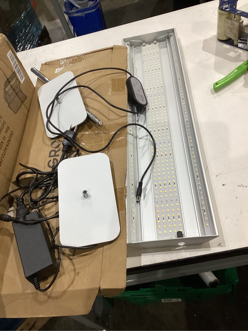 Condition photo showing As Is for led grow light