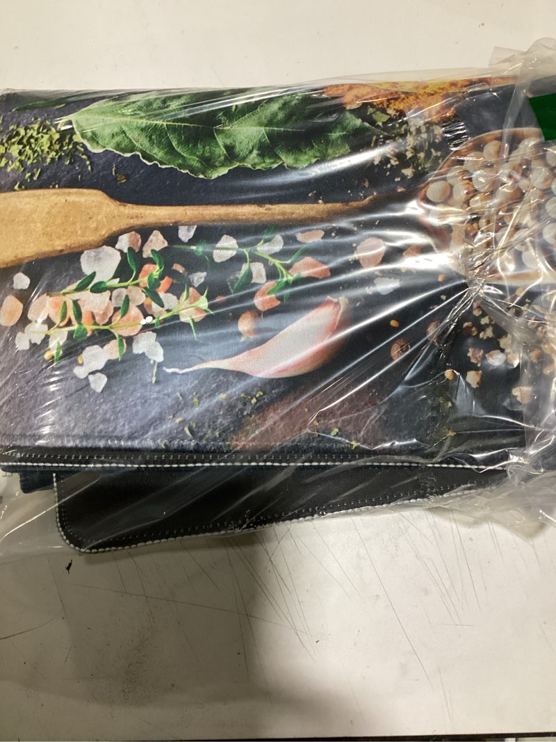 Condition photo showing Good Condition for Colourful Various Herbs Electric Stove Top Cover Protector,Spices Glass Flat Top Stove Mat,Heat-Resi