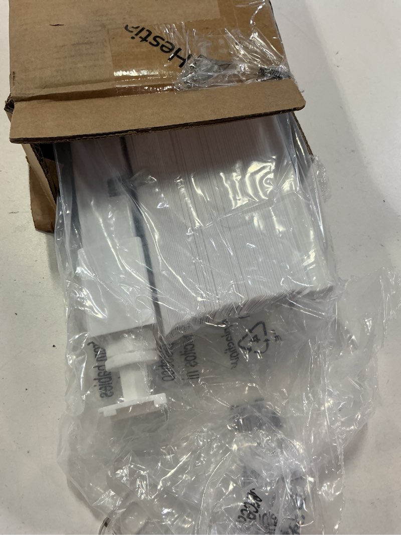 Condition photo showing Good Condition for hestia no drill cordless room darkening vinyl mini blinds, 1” l-shaped pvc slats venetian horizontal blind privacy indoor window coverings for bedroom, bathroom and kitchen, white, 21" w x 50" h 21"w x 50"h signal white