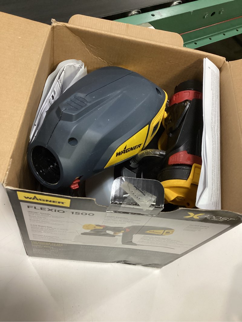Condition photo showing As Is for wagner flexio 1500 electric handheld hvlp paint sprayer (compatible with stains)