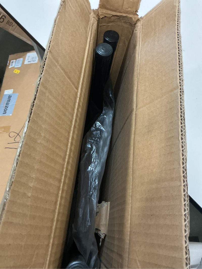 Condition photo showing Good Condition for Thyle 1 Pcs Folding Bar Stool with Backrest, Tall Foldable Stool Chair Portable High Folding Bar Chair Counter Height Seat Leather Padded for Kitchen Island Shop Cafe Dining Room Black (27.5 Inch) 1 27.5 Inch