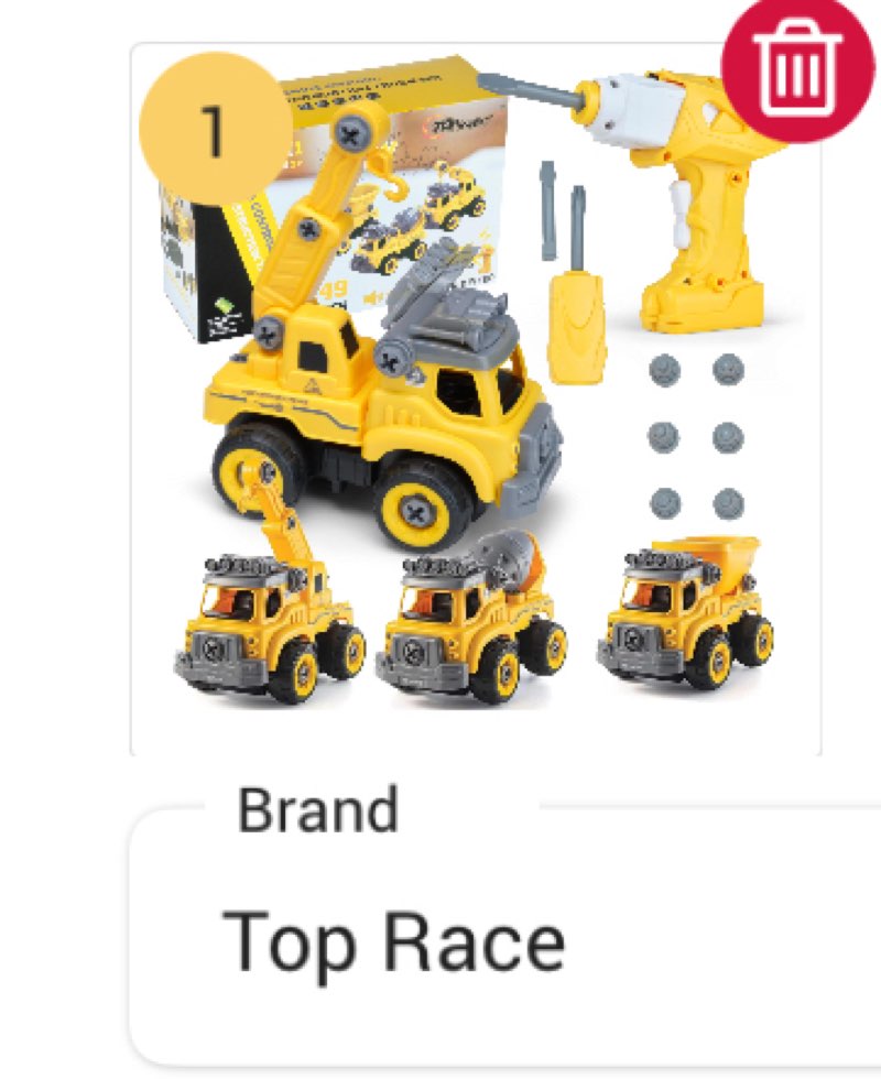 Top Race 3-in-1 Construction Toys - Easy Assembly Take Apart Construction Trucks with Remote Control and Drill - 3 Building Models for Kids Ages 3 and Up - Ideal for Indoor and Outdoor Play