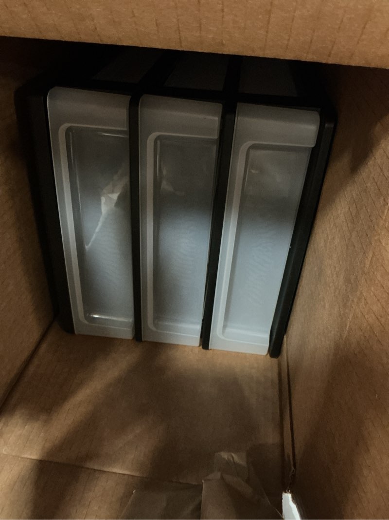 Condition photo showing Good Condition for iris usa plastic stacking desk top 3-drawer storage organizer, 1-pack, for makeup vanity nail polish bathroom stationery art craft supplies kitchen office garage and small organization, medium, black medium - 1 pack black
