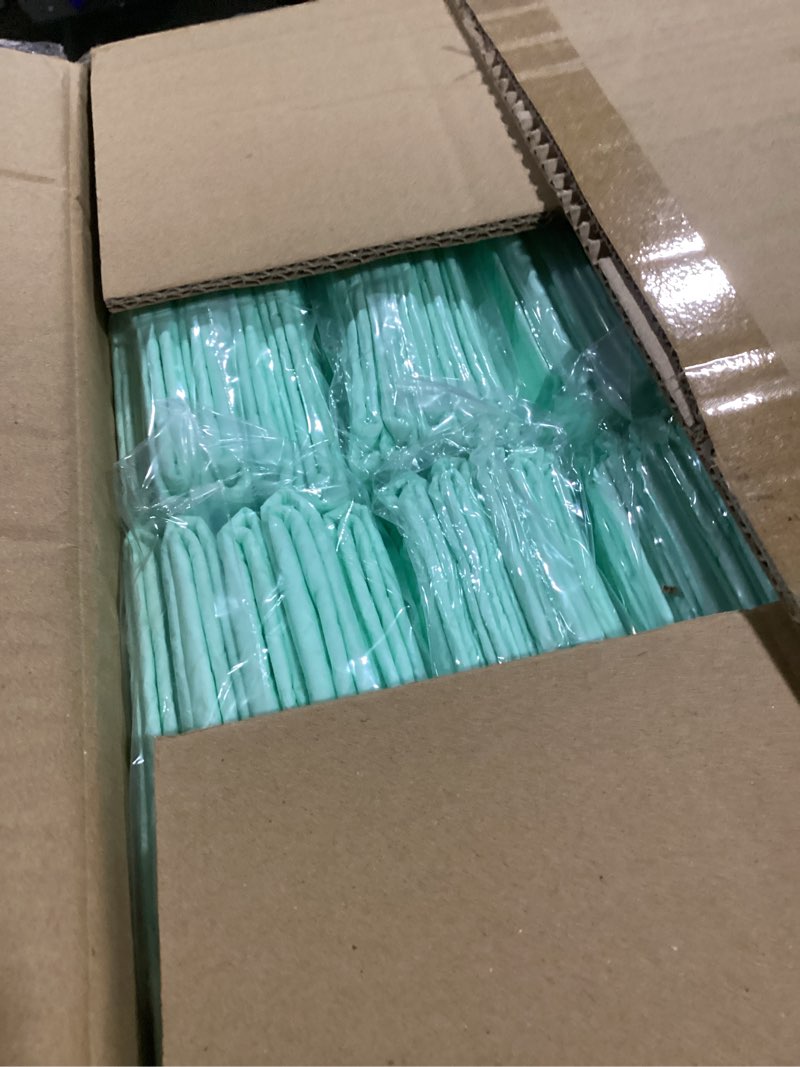 Condition photo showing As Is for medline super absorbent underpad, 36" x 36", 50 count, extra large disposable incontinence pads, protective bed pads, chucks, for kids, adults, elderly, furniture & surface protection pee pad 36 inches x 36 inches (50 count)