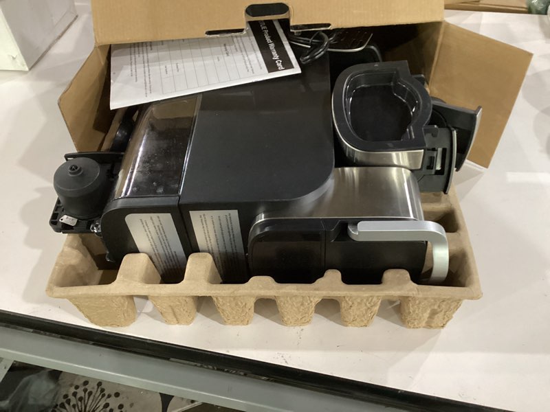 Condition photo showing As Is for kotlie single serve coffee maker for k*cup/nes original/d*g capsules and ground coffee, 50 oz removable reservoir, up to 12oz cup sizes,ideal for kitchens, apartments, dorm rooms and offices (cm-827)