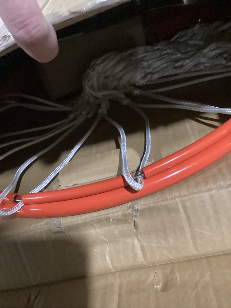 basketball rim, heavy duty basketball rim replacement - universal 18 inch breakaway rim and net,prof