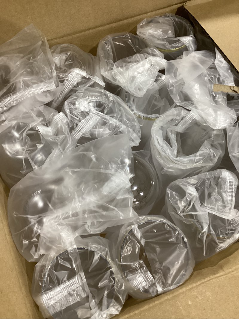 Condition photo showing New/Like New for 24 pcs wedding plastic champagne flutes 9 oz cheers to love stemless champagne glasses gold rim wedding cups toasting flutes cocktail cups bridal shower party bar birthday gifts