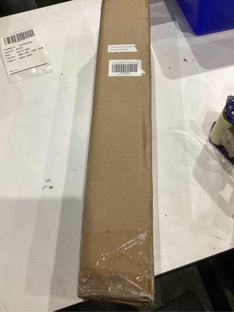 Condition photo showing As Is for LazBlinds Cordless Bamboo Roman Shades for Windows, Light Filtering Natural Bamboo Blinds, Easy Lift Cordless Design for Living Room & Bedroom, Fits Interior Windows 21.5" W x 64" H, Greystone Greystone 21.5"W x 64"H