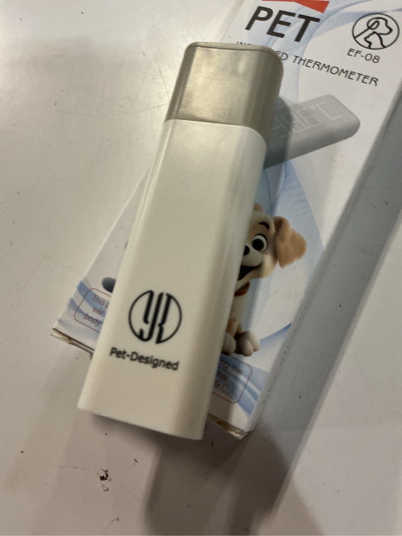 Condition photo showing Good Condition for digital ear pet thermometer for dogs and cats, 1 second non-contact, rechargeable, led display, fever detection, accurate canine and feline temperature reading