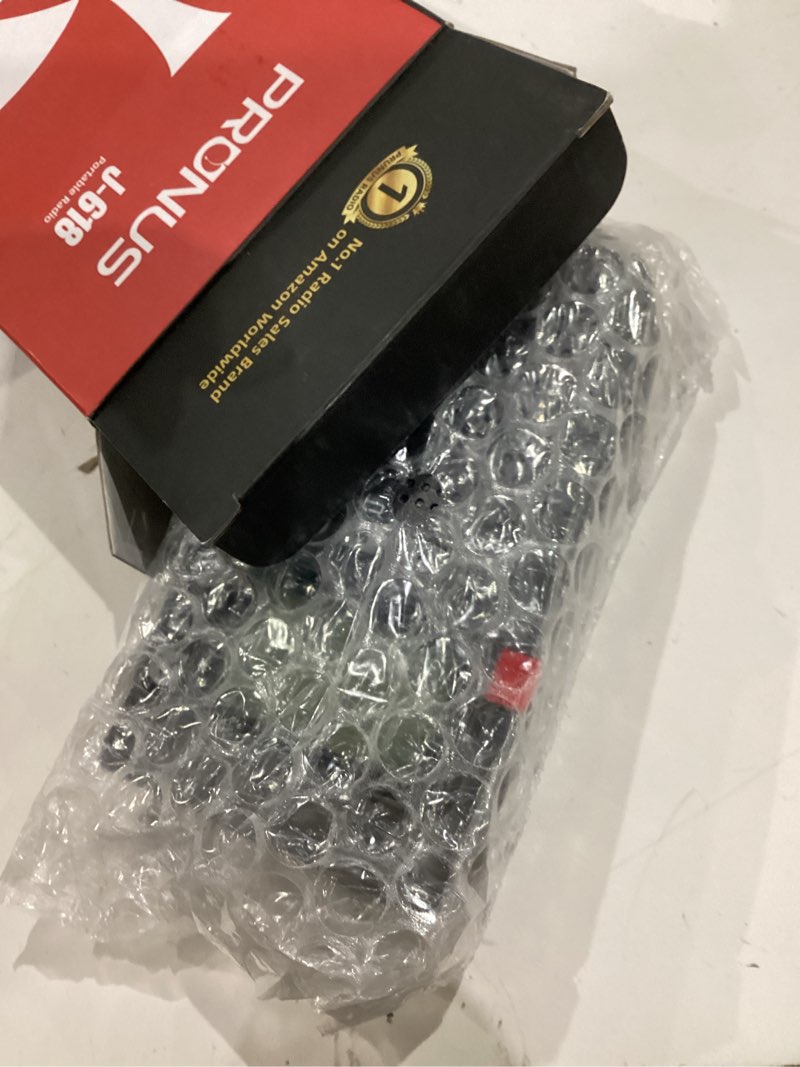Condition photo showing Good Condition for prunus j-618 portable radio am fm with bluetooth earphone output & bluetooth speaker mode, 2000mah rechargeable battery, micro sd playback with shuffle & sequential play, headphone jack, sleep timer