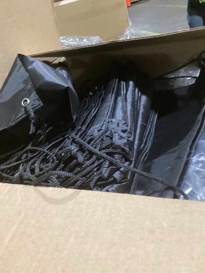 Condition photo showing Good Condition for 50pcs drawstring backpack bulk cinch bag, drawstring bags polyester for gym sports beach party trip (black) black 50