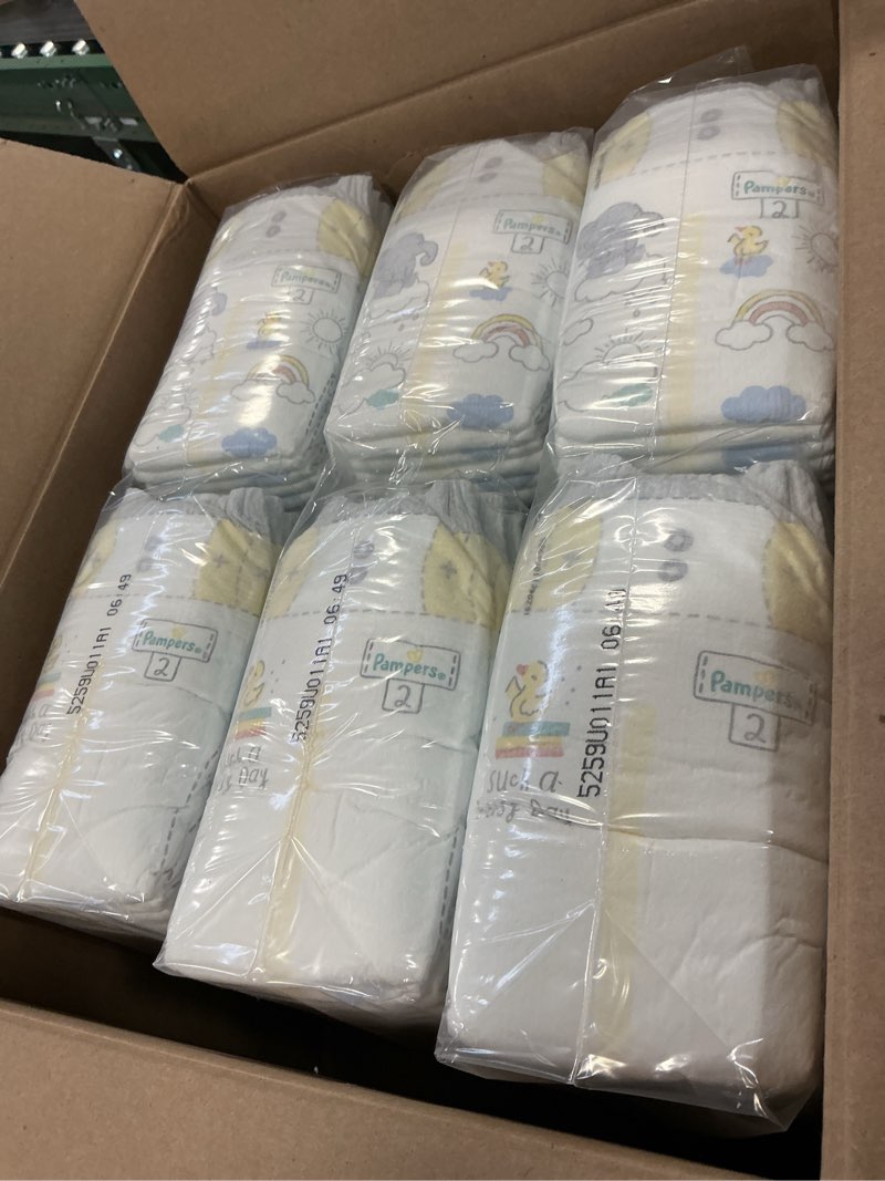 Condition photo showing New/Like New for Pampers Baby Diapers - Swaddlers - Size 2, 186 Count, Ultra Absorbent Disposable Infant Diaper