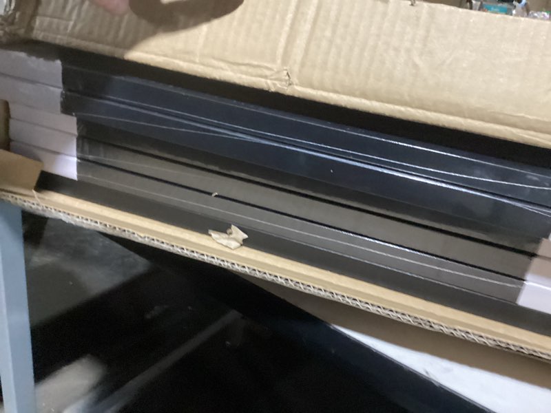 Condition photo showing Good Condition for BESCRCL 18x24 Picture Frames Black Set of 6, Poster Frame Display Photo 16x20 or 18x24 without Mat, Wall Hanging Frame with Plexiglass Black 18x24
