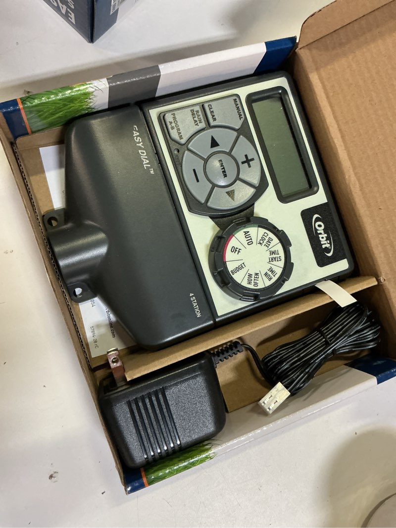 Condition photo showing Good Condition for orbit 4-station digital irrigation timer
