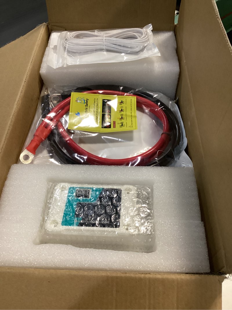Condition photo showing Good Condition for 3000 watt pure sine wave inverter 12v dc to 120v ac for rv, truck, solar, home, off-grid, power inverter with 3 ac outlet, 30w usb-c, 5v 3.1a usb, hardwire port, remote control, surge 6000w 12v-3000w pure sine wave inverter
