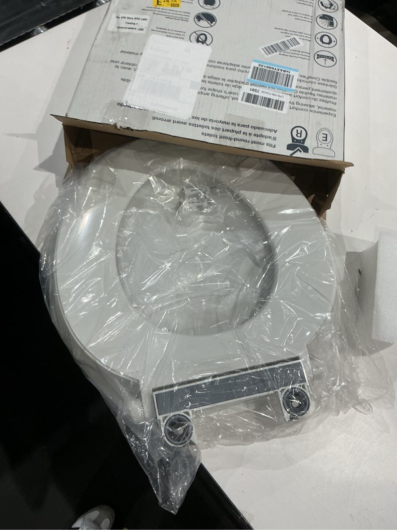 Condition photo showing Good Condition for kohler 57778-wcf-0 cymbal readylatch quiet-close soft close toilet seat round, flexible coreflex material, wider toilet seat surface, home essentials, white white round
