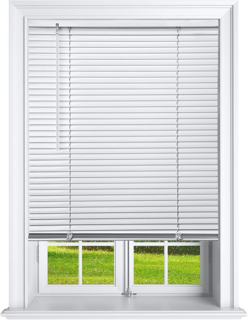 Cordless 1 Inch Window Blinds, Mirrotek Cordless Blinds Light Filtering Mini Blinds 32 x 64