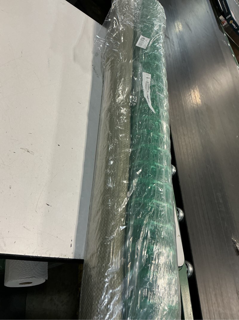 Condition photo showing Good Condition for plastic fencing temporary fenc with posts, snow fence 40in x 100 ft with stakes, reusable safety fence, construction fence, plastic fence roll, construction fencing for garden, pool, lawn deer green 40 inches x 100?25 4-foot stakes