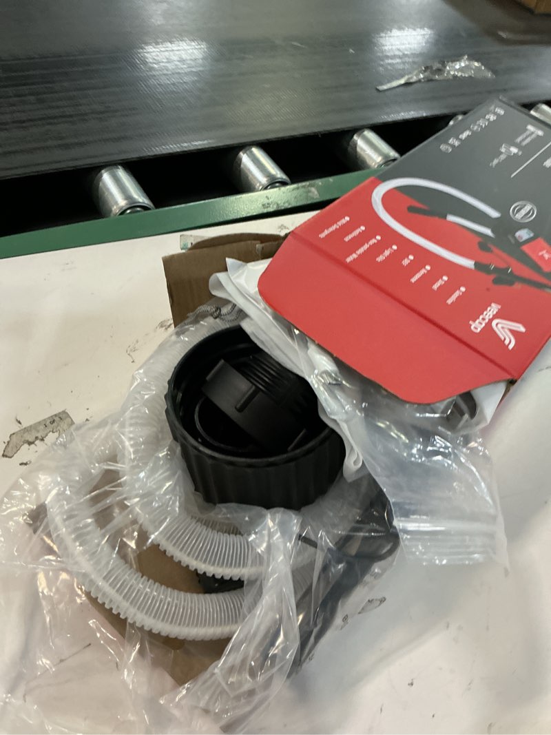 Condition photo showing As Is for Automatic Electric Fuel Transfer Pump with Auto-Stop Original Patented, 3.8GPM & 51" Hose & 4 Size Adapters Gas Can Pump with Leak Protection for Gasoline, Diesel, Kerosene - 2nd Gen Black